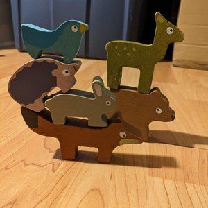 Stacking Wooden Forest Animals